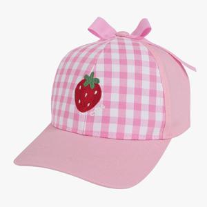 [코코리따]핑크 깅엄 리본볼캡야구모자CEAC24SE1