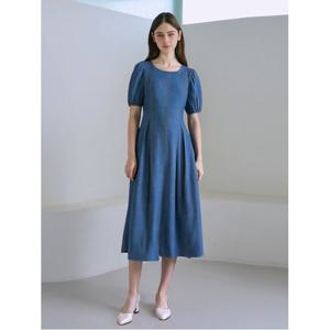 [예쎄](예쎄) 데님 퍼프 소매 반팔 원피스(YW06OP42C)