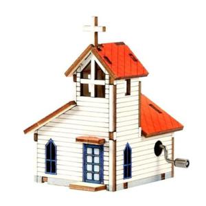 조립키트 교회 오르골 오르골만들기 B형 YM8622 DIY 영공방 수