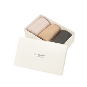 [질스튜어트] 여성 글리터 중목양말3종세트 JASS5E400BK