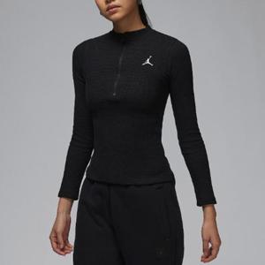 나이키긴팔티 SQJ HF9469-010 조던 긴팔 하프집 니트 탑