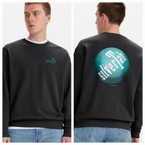 리바이스 공용 실버탭 기모 맨투맨 티셔츠 38712-0075