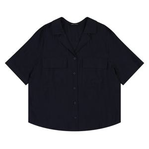 [코데즈컴바인]오픈카라 아웃포켓 블라우스 (CJB-BL595W5)