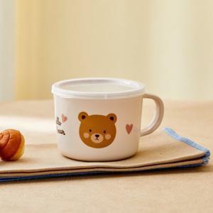 [모던하우스] 베어하트 멜라민 뚜껑 머그컵 200ml