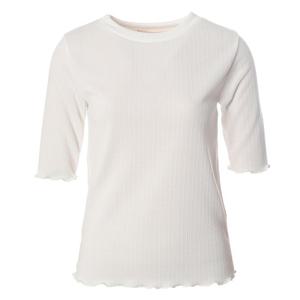 [페이지플린]라운드넥 골지 프릴 반팔 티셔츠 (F5ATS008)