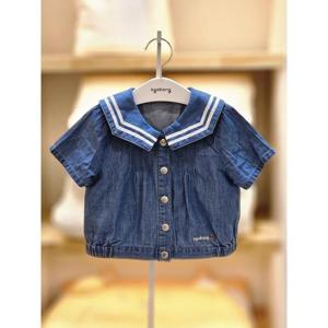 아가방 세이브존02 엘라 반팔데님셔츠 01s231151