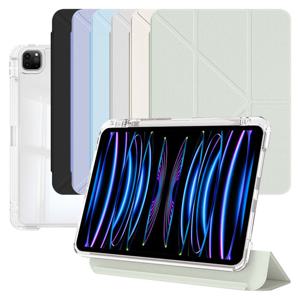 아이패드프로3 4 5 6세대 12.9 세로거치 분리형 투명 Y형 슬라이드 스마트 커버 케이스 IO-46