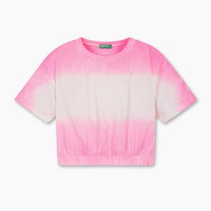 [베네통키즈] 여아 그라데이션 티셔츠_3NPDC10OKPK