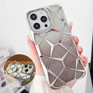 아이폰12 프로 맥스 입체 그라데이션 글리터 투명 젤리 케이스