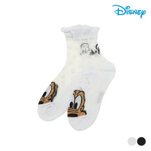 [디즈니골프]여성 캐릭터 아트웍 시스루 도트 패션양말 DP1LAS003