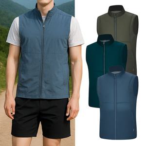 콜핑 남성 봄 립조직 메쉬 경량 등산 조끼 KSC718VV0M