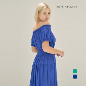 [미니마리] 밴딩볼륨컬러롱원피스 (MMA2OP22)