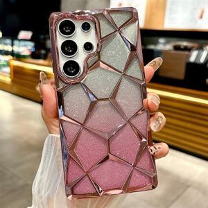 갤럭시S24 플러스 울트라 입체 그라데이션 글리터투명젤리케이스