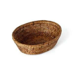 미얀마 천연 라탄 오발플레이트 미디움 M BK012