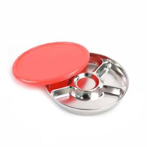 업소용 스텐 배달찬통 원형 5칸 대 뚜껑포함 배달용반찬통 찬합 스텐반찬통 스테인레스반찬통 배달반찬통