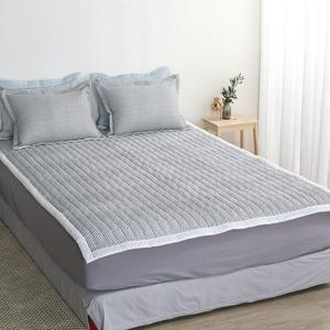 핀스트라이프 시어서커 침대패드 여름이불패드 매트리스 냉감패드 Q