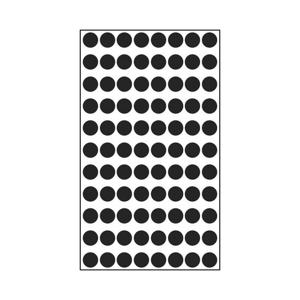 세모네모 견출지 10-305BK (지름9) (20개) 견출지 지름9 용지 문구 사무용품