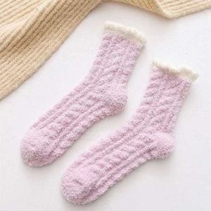 포근 뽀송 임산부 예쁜 따듯한 수면 양말 색상 핑크
