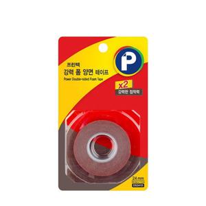 프린텍 DS241D 강력폼양면테이프 리필 24x1.5 DS241D 강력폼양면테이프 리필 테이프 스티커 문구 사무용품