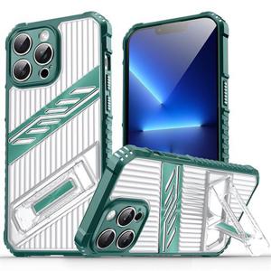 아이폰13 프로 맥스 풀커버 범퍼 킥스탠드 반투명 젤하드 케이스