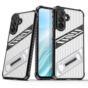 갤럭시퀀텀6 A56 5G 풀커버 범퍼 킥스탠드 반투명 젤하드 케이스