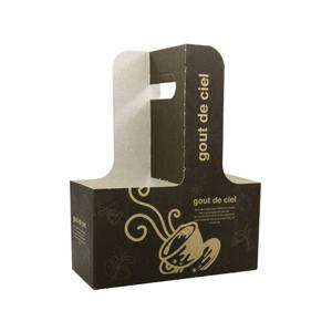 테이크아웃 종이컵 캐리어 2구 커피잔 블랙 200개 커피 음료배달