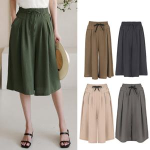 여름 데일리 치마바지 린넨 7부 여성 와이드 팬츠 DPMLSL72