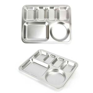 스텐 27종 단체급식 4찬 성인 식판 37.2x29.2cm 40호