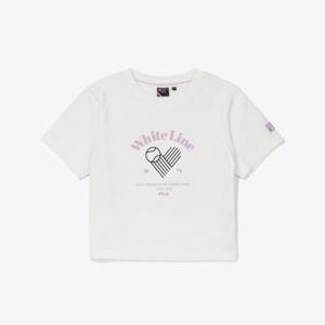 [휠라] 테니스 라이프 크롭 티셔츠 FS2RSF2361F_OWH