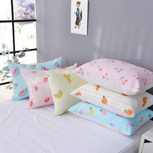 설렘하우스 상큼 과일 시어서커 시원한 여름 베개커버