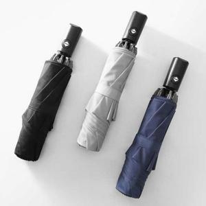 선물 방수 원단 튼튼한 완전 자동 거꾸로 우산 블랙