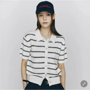 [지오다노] 여자 부클 폴로넥 반팔 가디건 05355527