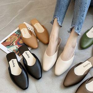 뮬 블로퍼 플랫슈즈 캐주얼화 데일리룩 젤리슈즈