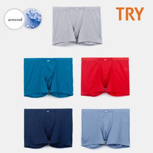 TRY 남성 데일리 에어로쿨 드로즈 남자팬티 5매 속옷