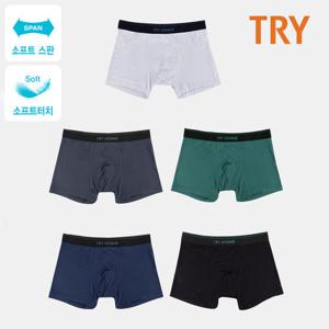 TRY 남성 레이온 베이직 드로즈팬티 5매 남자속옷