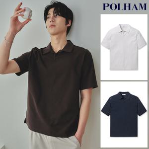 폴햄  남성 변형와플 반팔 카라 티셔츠(PHF2TT1550)