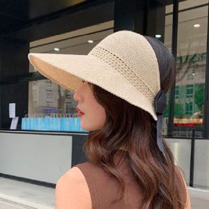 선캡 국내가 봄여름 이거찜 리본 와이어 창모자 썬캡