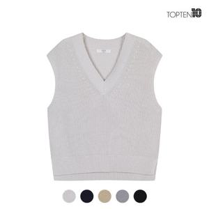 [탑텐][탑텐] 여성 텍스처드 스웨터 베스트_MSC1ES2901