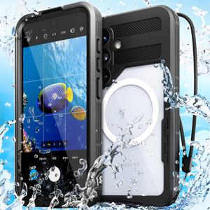 맥세이프 핸드폰 풀커버 워터락 방수케이스 갤럭시 S25 24 23 플러스 울트라 방수팩 물놀이 잠수 스트랩