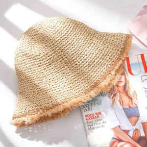 수술 포인트 여름 밀짚 비치 모자 벙거지 파나마햇