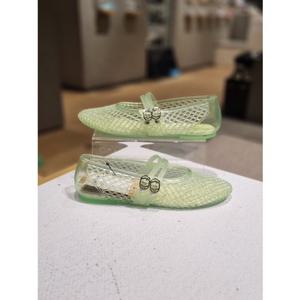 베어파우 AVA 여성 메리제인 젤리 슈즈 경량 플랫 슈즈 라임 K3018194RB-W