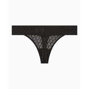 [캘빈클라인언더웨어]여성 CK 로고 레이스 트림 로우라이즈 T팬티QD5282-UB1