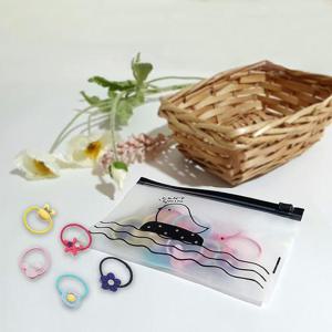 컬러 방울 헤어 고무줄 밴드 머리 끈 20P 파우치 세트 DD-11454