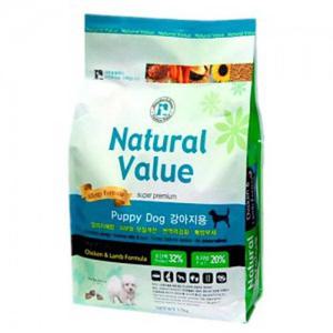 내츄럴 밸류 1.5kg - 퍼피 애견 사료 강아지 밥