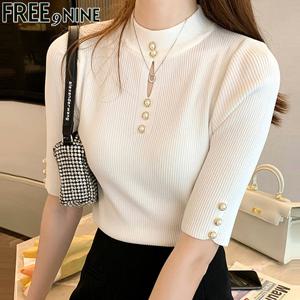 [프리나인]피어홀슬림니트FRK51145A