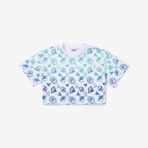 [휠라] 핫써머 모노그램 크롭티 FS2RSF2455F_WHI