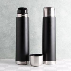 1L 블랙 원터치 진공보온병 스텐보온병