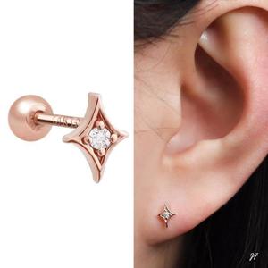 14K 골드필드 핀 트윙클 베이직 피어싱