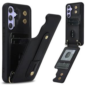 갤럭시A36 5G A366 스트랩 줄 명품 가죽 카드수납 지갑 케이스