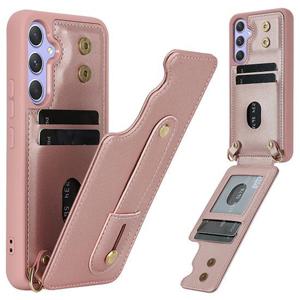 갤럭시퀀텀6 A56 5G 스트랩 줄 명품 가죽 카드수납 지갑 케이스